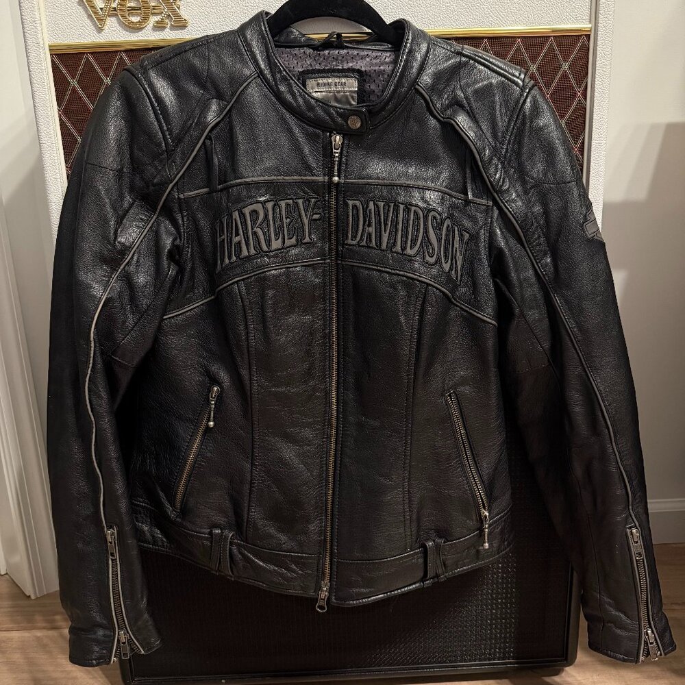 Harley Davidson Leather Jacket – Willie G Skull Reflective Riding Jacke